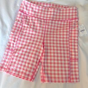 Checkered bike shorts